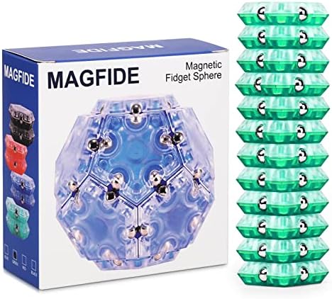 Anpole Mágneses Fidget Gömb, 12 Db Meghatározott Táskát Puzzle Gömb Mágnes Fidget Játékok Fidget Golyó építőkövei stresszoldó