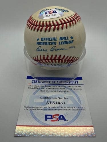 Bob Citrom Cleveland indians Aláírt Autogramot Hivatalos MLB Baseball PSA DNS *51 - Dedikált Baseball