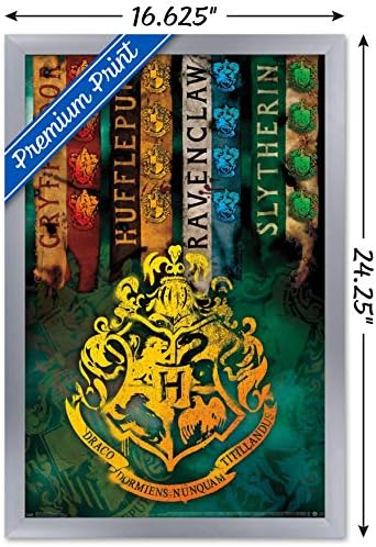 Tendenciák A Nemzetközi varázsvilág: Harry Potter - Ház Címerek Fali Poszter, 22.375 x 34, keret nélküli Változat