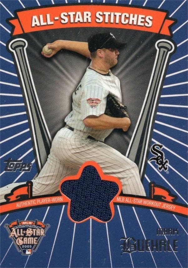 Mark Buehrle játékos kopott jersey-i javítás baseball kártya (Chicago White Sox) 2005 Topps All Star Öltés ASRMB - MLB Meccset