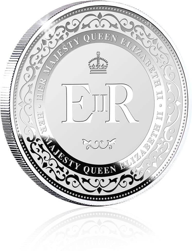 2022 DE Modern Megemlékező PowerCoin In Memoriam Queen Elizabeth Ii Alap Fém Medál 2022 Bizonyíték