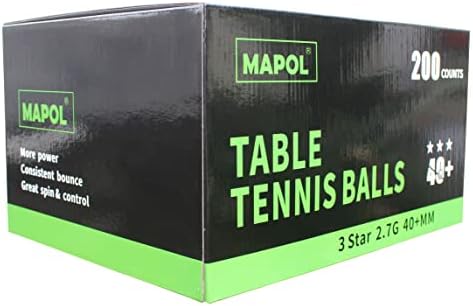 MAPOL 200 Gróf asztali Tenisz Labdák, 3 Csillagos Speciális Képzés Labdát, Ömlesztett Ping-Pong Labdák Beltéri & Szabadtéri