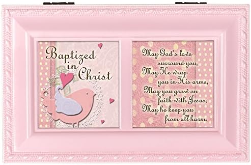 Vendégház Kertjében Megkeresztelt Krisztus Isten szeretete Matt Rózsaszín Ékszer Music Box Játszik Jézus Szeret