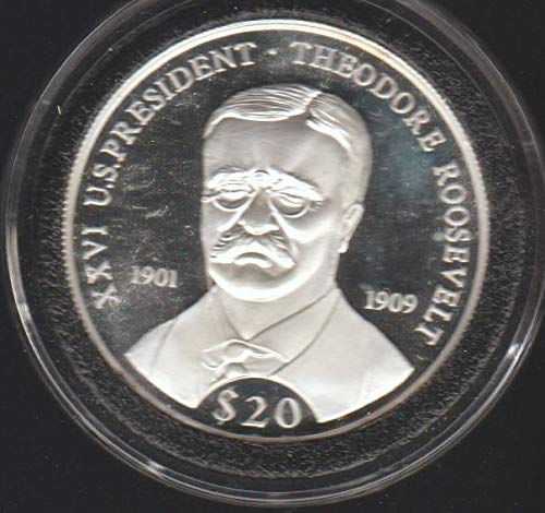 2000 LR Theodore Roosevelt Mell $20 Kiváló Gem Bizonyíték DCAM