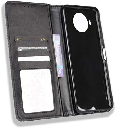 HualuBro Nokia 8.3 az Esetben, Retro PU Bőr Teljes Test Ütésálló Tárca Flip tok Fedelét a Kártya Slot-tartó Mágneses Bezárása