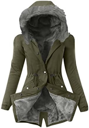 Női Téli Sűrűsödik Kabátok Meleg Parka Kabát Hosszú Kabát Puffer Kapucnis Széldzseki Nyomtatás, Kötés Hosszú Ujjú 2022