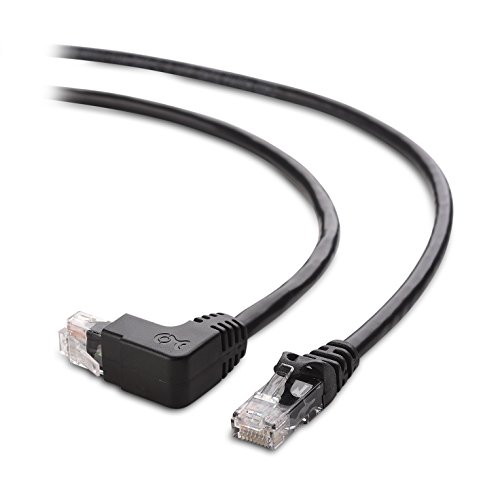 Kábel Számít, 10Gbps Combo-Pack 90 Fokos Cat 6, Cat6, derékszögű, Ethernet Kábel 3 ft (Jobb Szög Le + Jobb Szög Fel)