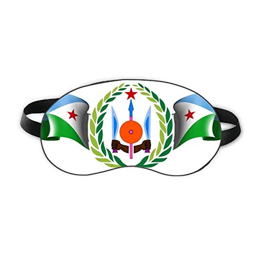 Dzsibuti Nemzeti Jelkép Ország Szimbólum Aludni Szem Pajzs Puha Este Kendőt Árnyékba Borító
