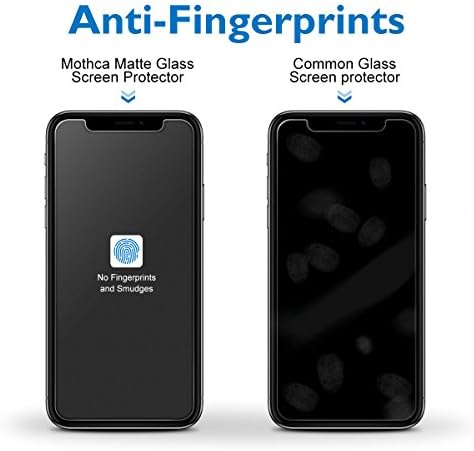 Mothca Matt Képernyő Védő Kompatibilis az iPhone XS/X iPhone/iPhone 11 Pro Anti-Vakító fény & Anti-Ujjlenyomat Edzett Üveg