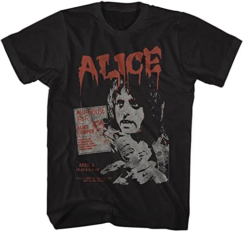 Alice Cooper Őrültekháza Rock Koncert Turné Fekete Póló