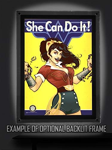 MIGHTYPRINT DC Comics - Bomba Wonder woman - Justice League - Tartós 17 x 24 Wall Art – NEM papírból – Hivatalosan Engedélyezett
