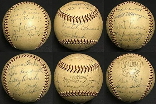 1956 Chicago cubs aláírt NL Baseball 21 Auto Ernie Bankok Monte Irvin PSA/DNS-LOA - Dedikált Baseball