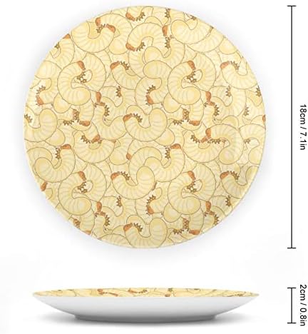 A féreg, Bogár LarvaCeramic Dekoratív tábla állvánnyal Egyéni Csont Kína Home Plate Otthoni Nappali Konyha