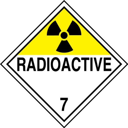 Accuform MPL701VS50 Öntapadó Vinil Veszélyességi Osztály 7 PONT Plakát, Legenda Radioaktív 7 Grafikus, 10-3/4 Széles x 10-3/4
