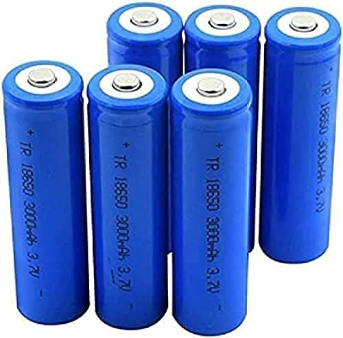 RAMC aa Lithium batteries3.7V 3000mAh 18650 Újratölthető Lítium Akkumulátor Li-ion Akkumulátor, Zseblámpa, 6 Pack