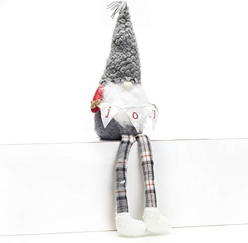 Átélni a Karácsonyt Gnome Polc Sitter a Fény Orr, Öröm, Szürke, 24