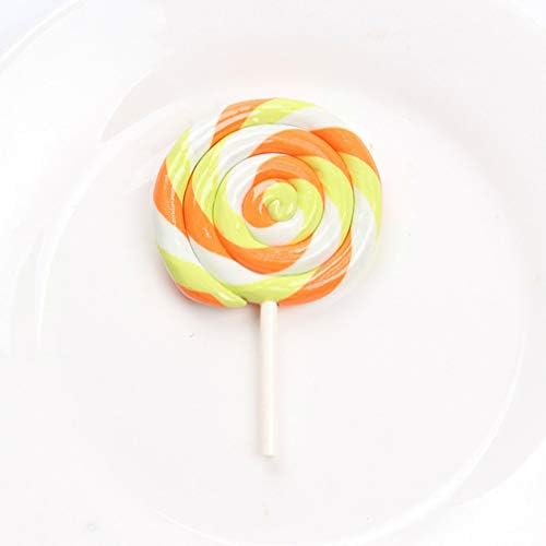 NUOBESTY Candy Kulcstartó 5db Mesterséges Lollipop Puha Agyag Szimuláció Lollipop Mobil Telefon Esetében Írószer Doboz kiegészítők-Tartozékok