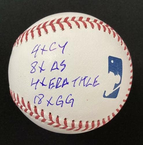 Greg Maddux Aláírt Baseball RDM Cubs Bátrabbak Autogramot STATISZTIKA Feliratok HOF SZÖVETSÉG - Dedikált Baseball