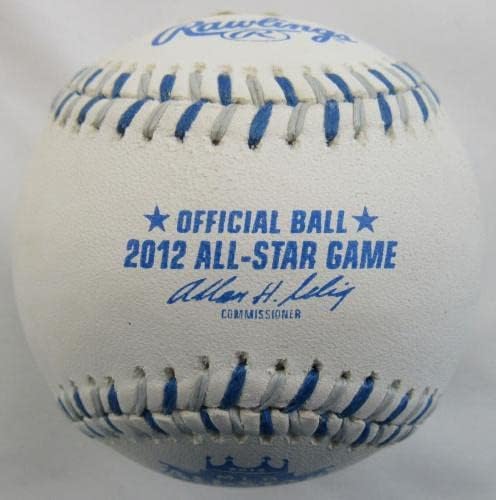 Mike Pisztráng 2012 All Star Game Aláírt Automatikus Aláírást Rawlings Baseball SZÖVETSÉG Y65166 - Dedikált Baseball