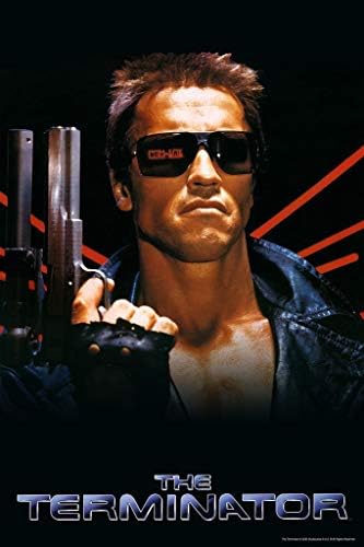 Laminált A Terminátor Film Hivatalos Kulcs Art Arnold Schwarzenegger akciófilm SciFi Fegyvert Klasszikus 1984 Retro Vintage