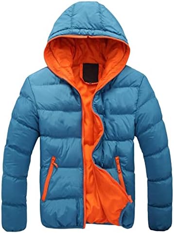 ADSSDQ hideg Téli Üzleti Kabátok, Férfi Kapucnis Teljes Ujja Zsebében Laza Vastag Kabát egyszínű Kényelem kapucnis felső